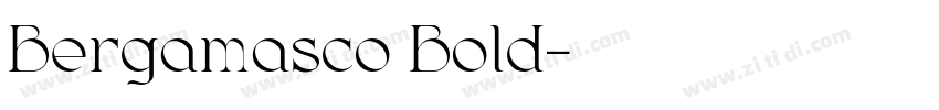 Bergamasco Bold字体转换